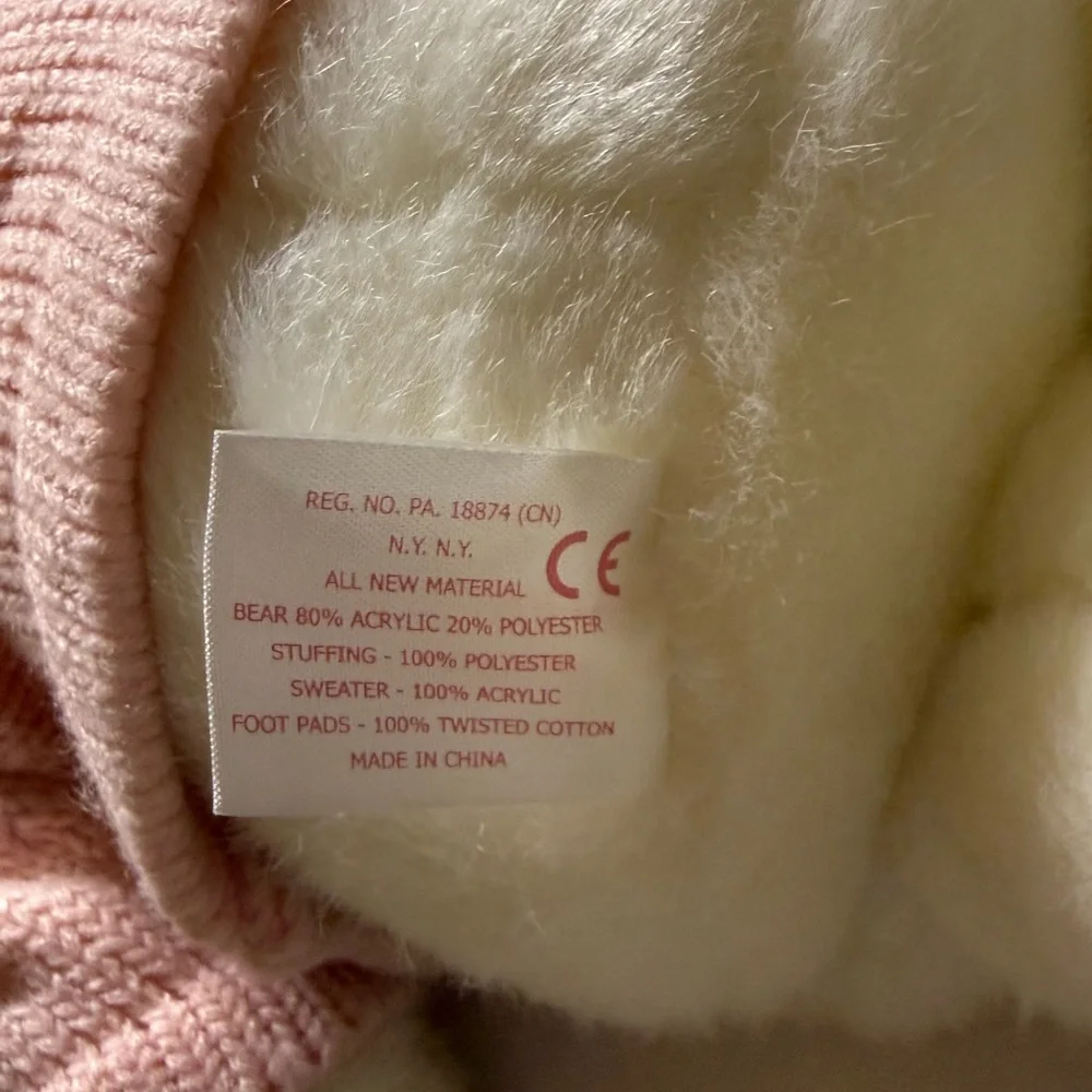 Ralph Lauren Soft Pink Romance Bear - Picture 4 of 5